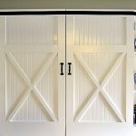 White Barn Door as a Cabinet Door