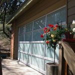 White Laminated Glass Garage Door